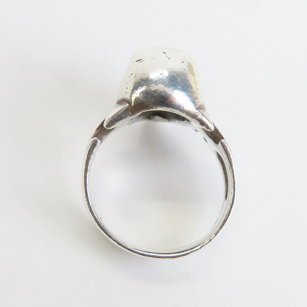 実際に弊社で買取させて頂いたCRAZY PIG/クレイジーピッグ カッタウェイ スカルリング 17号の画像 5枚目