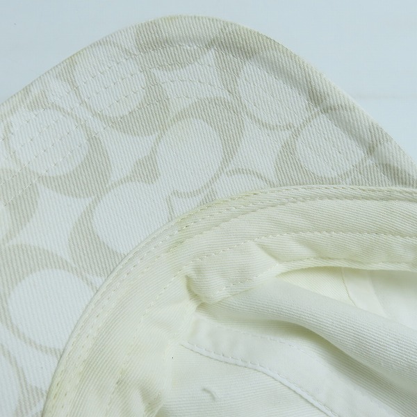 実際に弊社で買取させて頂いたCOACH/コーチ シグネチャー キャップ/帽子 68403の画像 7枚目