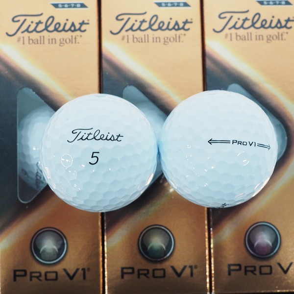 実際に弊社で買取させて頂いた【未使用】Titleist/タイトリスト PRO V1 ゴルフボール ホワイト 2ダースの画像 1枚目