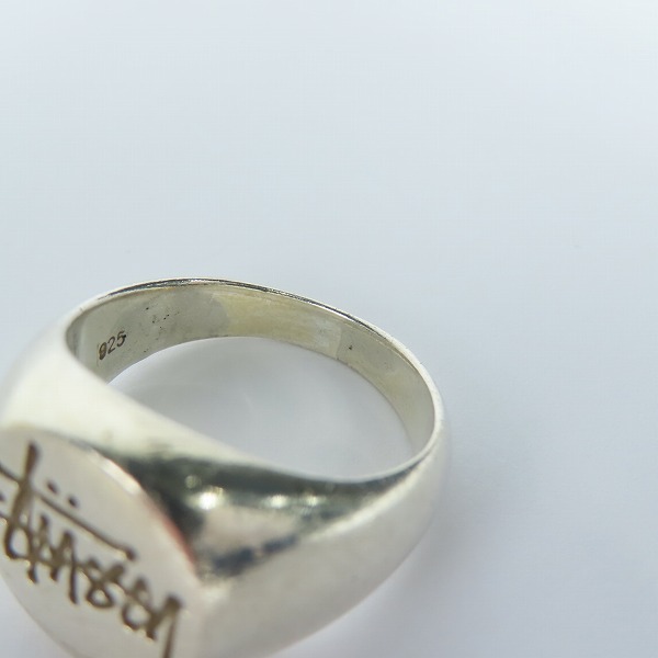 実際に弊社で買取させて頂いたSTUSSY/ステューシー ストックロゴリング 17.5号の画像 7枚目