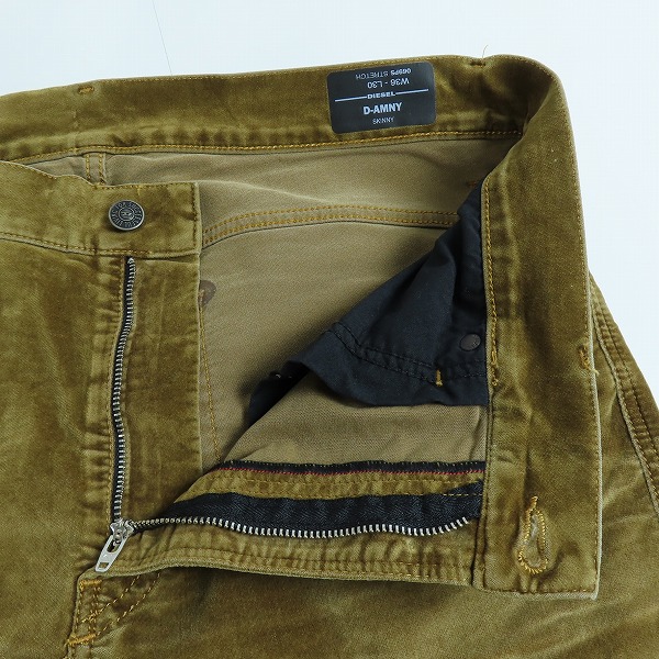 実際に弊社で買取させて頂いたDIESEL/ディーゼル D-AMNY スキニーベロアパンツ W36/L30の画像 5枚目