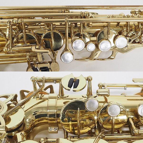 実際に弊社で買取させて頂いた★YANAGISAWA/ヤナギサワ A-400 アルトサックス 彫刻無し ゴールド ハードケース付 の画像 7枚目