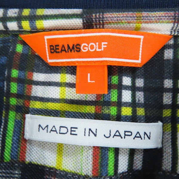 実際に弊社で買取させて頂いたBEAMS GOLF/ビームスゴルフ ポロシャツ Lの画像 2枚目