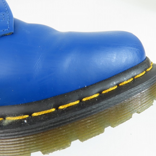 実際に弊社で買取させて頂いたDr.Martens/ドクターマーチン 3EYE BOOTS/3ホール ブーツ ブルー 1461/UK7の画像 6枚目