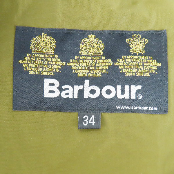 実際に弊社で買取させて頂いたBARBOUR/バブアー BORDER SL SHAPE MEMORY シェイプ メモリー コート 1801254 34　の画像 2枚目