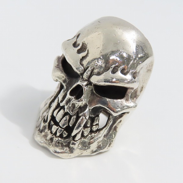 実際に弊社で買取させて頂いたCRAZY PIG/クレイジーピッグ PSYCHO S.O.B. SKULL RING サイコソブスカル リング 22-23号