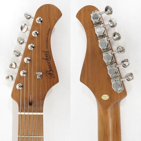 実際に弊社で買取させて頂いた★【美品】Bacchus/バッカス TAC24 STD-RSM/M M.SFG テレキャスシェイプ コイルタップ搭載 エレキギター ケース付の画像 3枚目