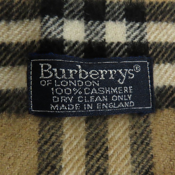 実際に弊社で買取させて頂いたBurberry's/バーバリーズ ノヴァチェックマフラー カシミア100%の画像 4枚目