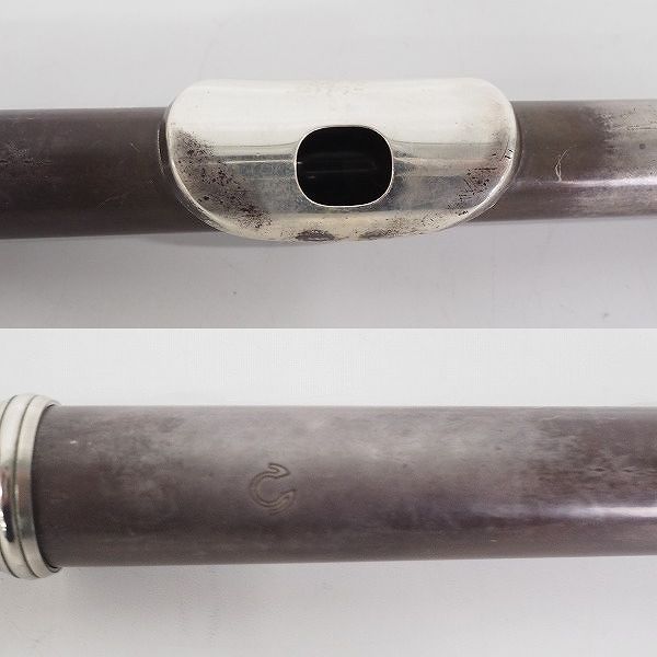 実際に弊社で買取させて頂いた【使用感有り】Muramatsu/ムラマツ 型番不明 フルート ハードケース付きの画像 3枚目