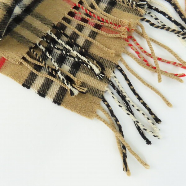 実際に弊社で買取させて頂いたBurberry's/バーバリーズ ノヴァチェックマフラー カシミア100%の画像 3枚目