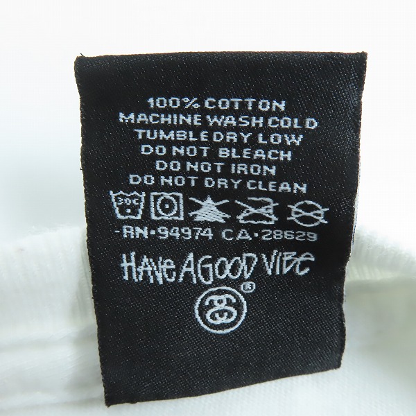 実際に弊社で買取させて頂いたSTUSSY/ステューシー ラスタプリント バックプリント Tシャツ/Sの画像 3枚目
