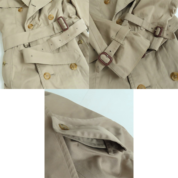 実際に弊社で買取させて頂いたBURBERRYS/バーバリーズ 裏地チェック柄/チェック柄ライナー付き トレンチコートの画像 2枚目