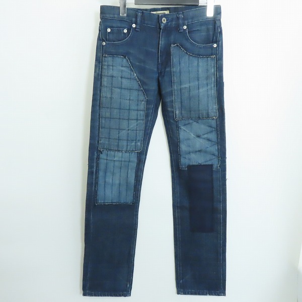 実際に弊社で買取させて頂いたNEIGHBORHOOD/ネイバーフッド 2002年 FRAGMENT NARROW パッチワーク サベージ デニムパンツ/DCNH-PT-W12/XS