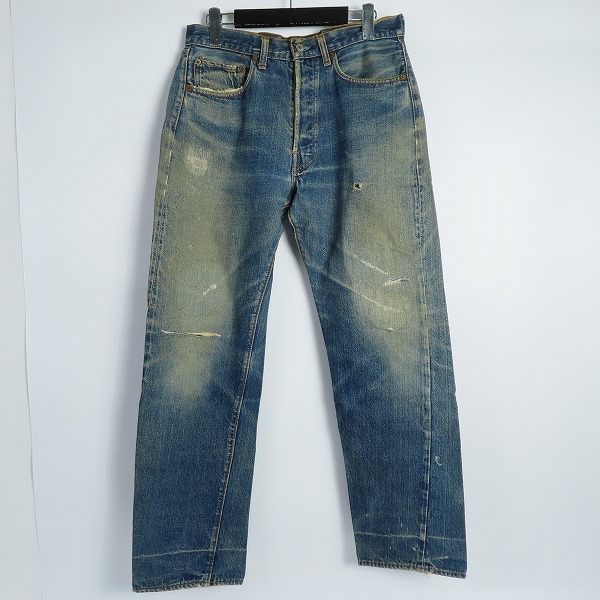実際に弊社で買取させて頂いたLevis/リーバイス 501 ヴィンテージ 66前期 刻印6 スモールe ボタンフライ デニムパンツ