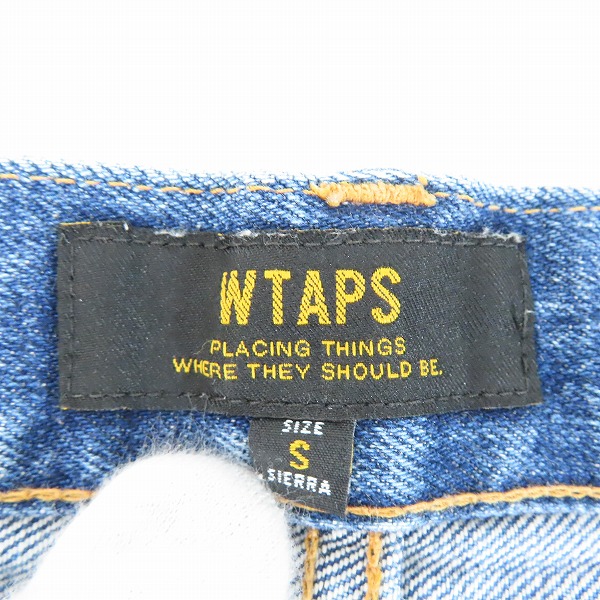 実際に弊社で買取させて頂いたWTAPS/ダブルタップス 15AW インディゴ BASIC WASHED デニムパンツ 152GWDT-PTM01/Sの画像 3枚目