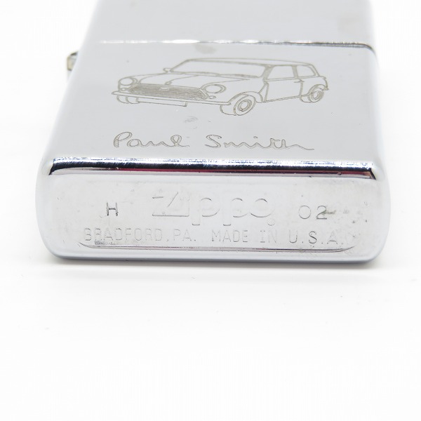 実際に弊社で買取させて頂いたZIPPO/ジッポー Paul smith/ポールスミス 鏡面加工 2002年製の画像 3枚目