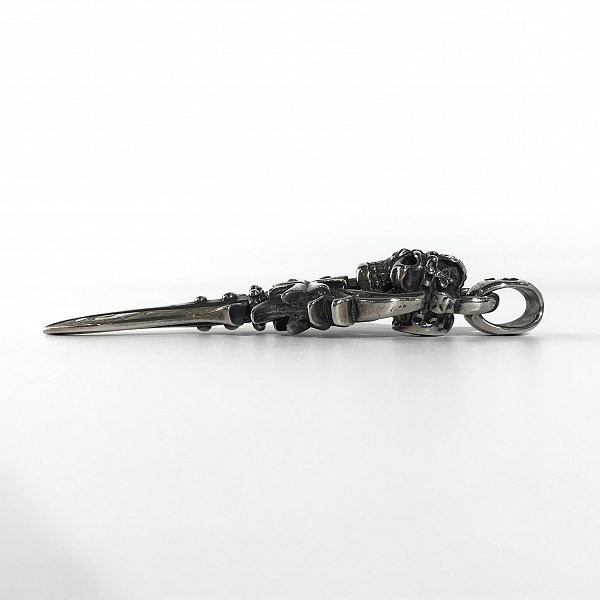 実際に弊社で買取させて頂いた【ギャラ付き】TRAVIS WALKER/トラヴィスワーカー キング ウイング スカル ダガー ペンダントの画像 3枚目