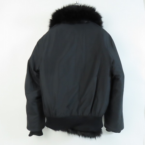 実際に弊社で買取させて頂いたNIKE×AMBUSH/ナイキ×アンブッシュ 18AW リバーシブルフェイクファーコートジャケット AQ9225-010/XSの画像 3枚目