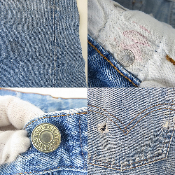 実際に弊社で買取させて頂いたLevi s/リーバイス バレンシア工場 ボタン裏555刻印 501 デニムパンツ/W31L36の画像 7枚目