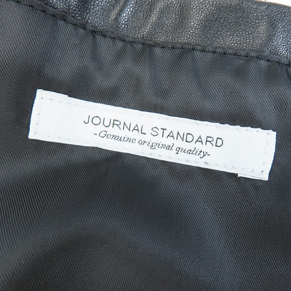 実際に弊社で買取させて頂いたJOURNAL STANDARD/ジャーナルスタンダード シープレザー シングルジャケット HZ70/Sの画像 2枚目