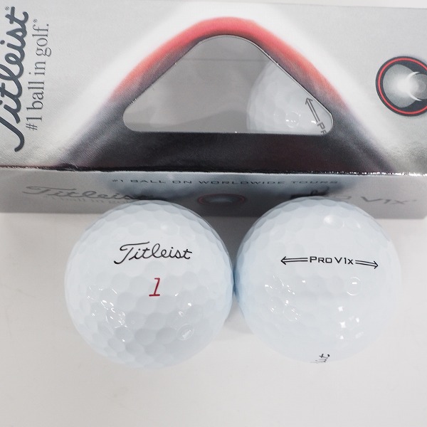 実際に弊社で買取させて頂いた 【未使用】Titleist/タイトリスト PRO V1x ゴルフボール ホワイト 計1ダース の画像 2枚目