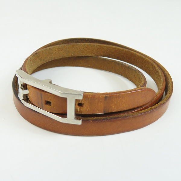 実際に弊社で買取させて頂いたHERMES/エルメス アピ レザー ロングブレスレット/チョーカー