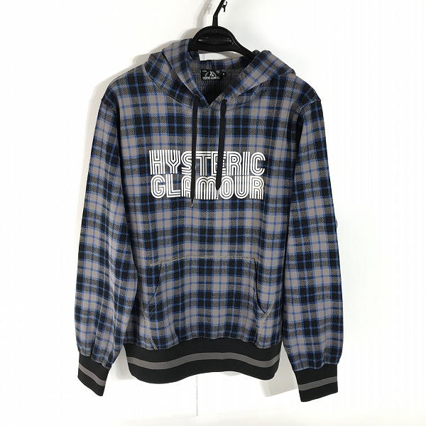 実際に弊社で買取させて頂いたHYSTERIC GLAMOUR/ヒステリックグラマー チェック HYSLOGO pt パーカー/02191CF02/M
