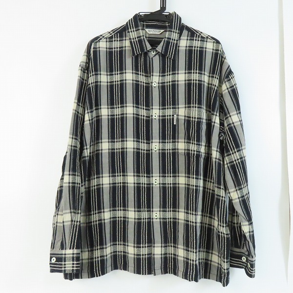 実際に弊社で買取させて頂いたCOOTIE/クーティー Jacquard Check L/S Shirt ジャガードチェックロングスリーブシャツ M