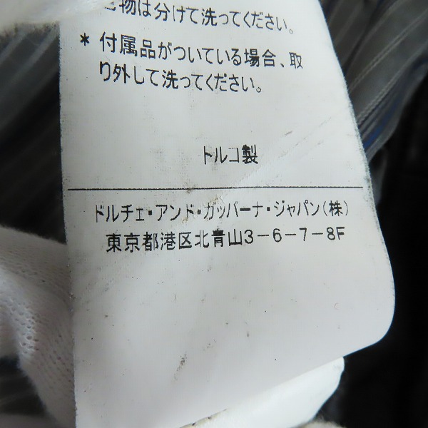 実際に弊社で買取させて頂いたDOLCE&GABBANA /ドルチェ&ガッバーナ 08-09AW TELDH レザージャケット RB0250 50の画像 5枚目