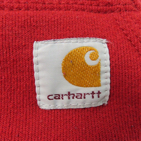 実際に弊社で買取させて頂いたcarhartt/カーハート プルオーバーパーカー 袖プリント Sの画像 4枚目