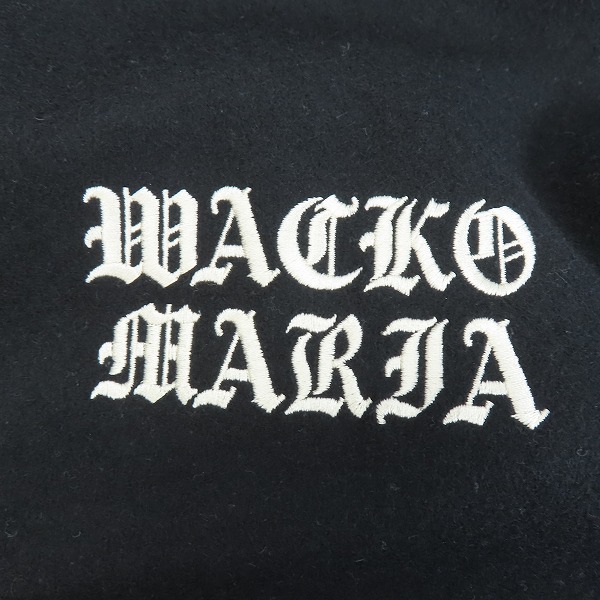 実際に弊社で買取させて頂いたWACKO MARIA/ワコマリア LEATHER VARSITY JACKET スタジャン Sの画像 5枚目