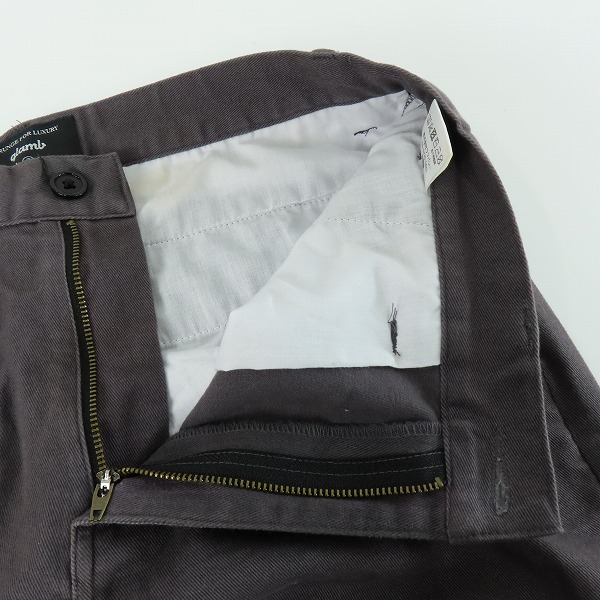実際に弊社で買取させて頂いたglamb/グラム Davis chino pants /デイビスチノパンツ チャコールグレー系 GB0419/P04/2の画像 5枚目
