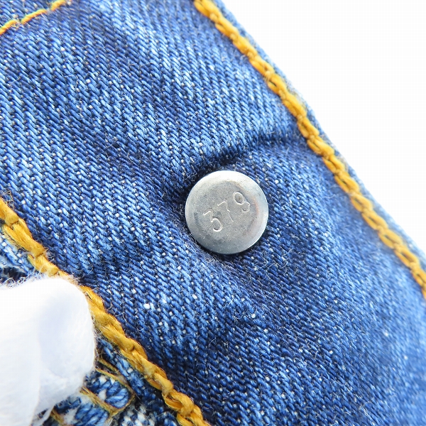 実際に弊社で買取させて頂いた(2)Levis/リーバイス 646 USA製オレンジタブ ベルボトム/デニムパンツ 379刻印 W31L33の画像 6枚目