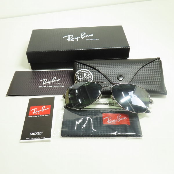 実際に弊社で買取させて頂いたRay-Ban/レイバン テック カーボンファイバー サングラス/RB8301 004/40の画像 9枚目