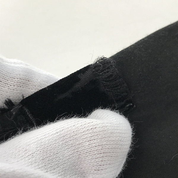 実際に弊社で買取させて頂いたNUMBER (N)INE/ナンバーナイン 黒タグ ハート涙 ベロアテープ シャツ/3の画像 7枚目