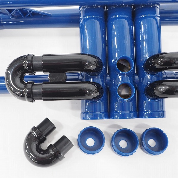 実際に弊社で買取させて頂いたPLAYTECH/プレイテック PTTR-050BL プラスチックトランペット ブルー  セミハードケース付の画像 5枚目