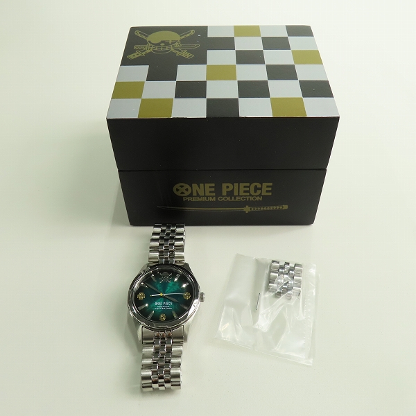 実際に弊社で買取させて頂いたワンピース PREMIUM COLLECTION  ロロノア・ゾロ 剣豪の記憶 オフィシャルライセンスウォッチ V501-HBC0  限定9999本 1407/9999の画像 8枚目
