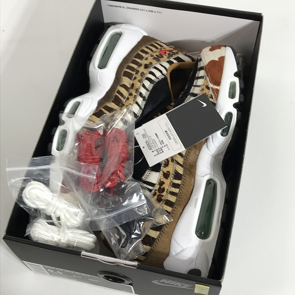 実際に弊社で買取させて頂いた【未使用】NIKE×ATMOS/ナイキ×アトモス AIR MAX 95 OG DLX ANIMAL PACK エアマックス95 AQ0929-200/26.5の画像 8枚目