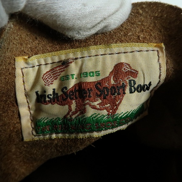 実際に弊社で買取させて頂いたRED WING/レッドウィング アイリッシュセッター クローンダイク ブーツ 犬タグ 9874/12Eの画像 5枚目