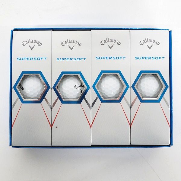 実際に弊社で買取させて頂いた【未使用】Callaway/キャロウェイ SUPERSOFT ゴルフボール ホワイト 1ダース 