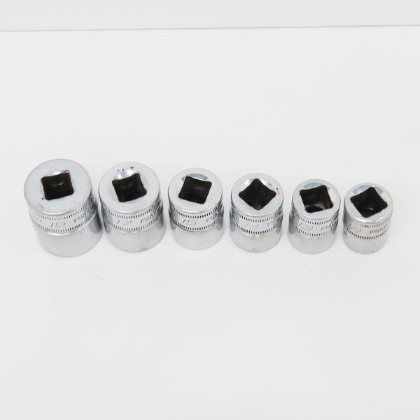 実際に弊社で買取させて頂いたSNAP-ON/スナップオン 3/8 シャローソケット FSM191/171/151/141/131/121  6点セットの画像 1枚目