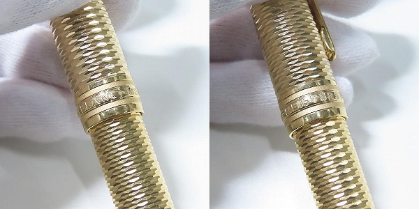 実際に弊社で買取させて頂いたMONT BLANC/モンブラン マイスターシュテュック ジオメトリー ソリテール ボールペン シャンパンゴールド の画像 3枚目