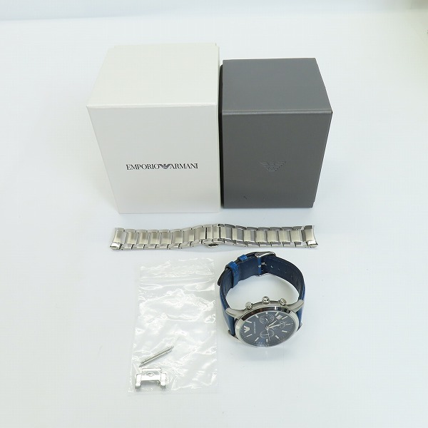 実際に弊社で買取させて頂いたEMPORIO ARMANI/エンポリオアルマーニ クロノグラフ デイト クォーツ 腕時計 AR2448の画像 7枚目