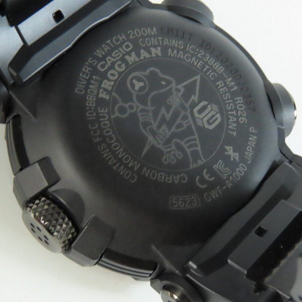 実際に弊社で買取させて頂いた【保証期間内】G-SHOCK/Gショック FROGMAN/フロッグマン Bluetooth ソーラー電波時計 GWF-A1000XC-1AJFの画像 5枚目