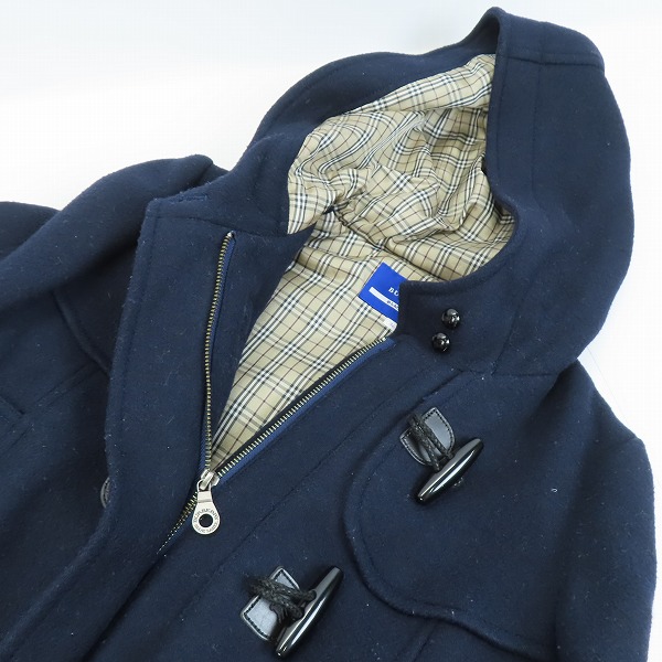 実際に弊社で買取させて頂いた【JPタグ】BURBERRY LONDON BLUE LABEL/バーバリーロンドンブルーレーベル ウールダッフルコート E1F50-699-29 36の画像 5枚目