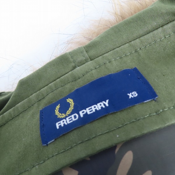 実際に弊社で買取させて頂いたFRED PERRY/フレッドペリー ダウンライナー付 フィッシュテール モッズコート F2562/XSの画像 2枚目