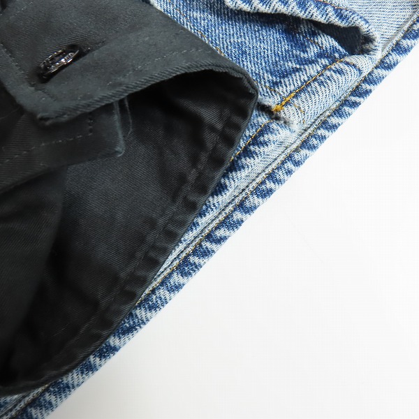 実際に弊社で買取させて頂いたDIESEL/ディーゼル フェイクレイヤード 異素材MIX シャツジャケット Sの画像 7枚目