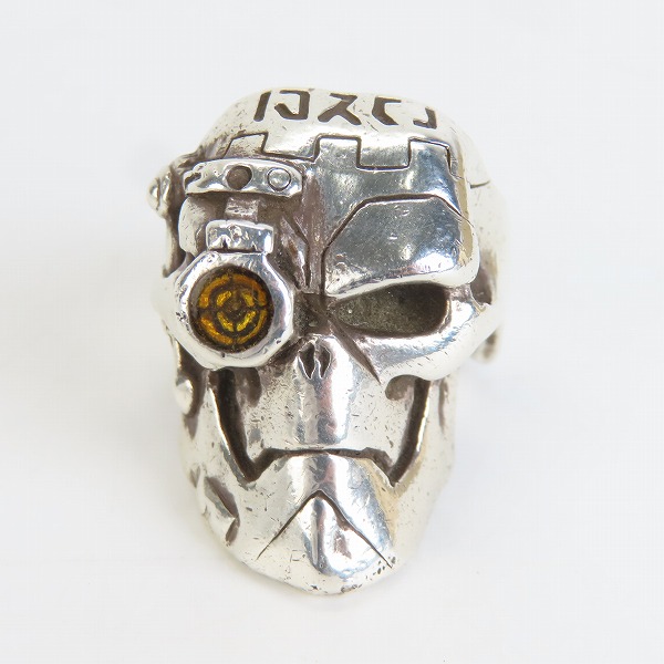実際に弊社で買取させて頂いたCRAZY PIG/クレイジーピッグ サイボーグスカルリング/18-19号の画像 1枚目