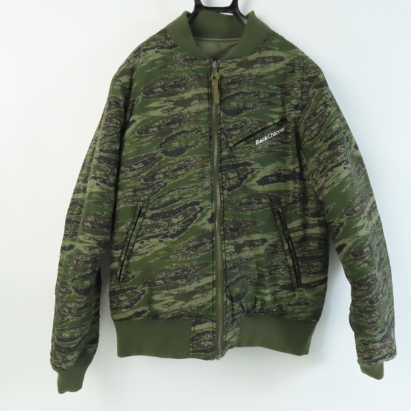 実際に弊社で買取させて頂いたBack Channel/バックチャンネル MA-1/フライトジャケット リバーシブル ジャケット/Lの画像 2枚目