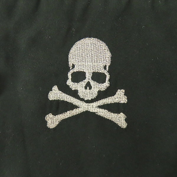 実際に弊社で買取させて頂いたmastermind JAPAN/マスターマインドジャパン 11AW/mindblow期 シルク100% ジップパーカー スカル刺繍 MZ-BL07-41/Lの画像 5枚目